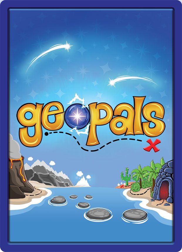 A Geopals card, face down