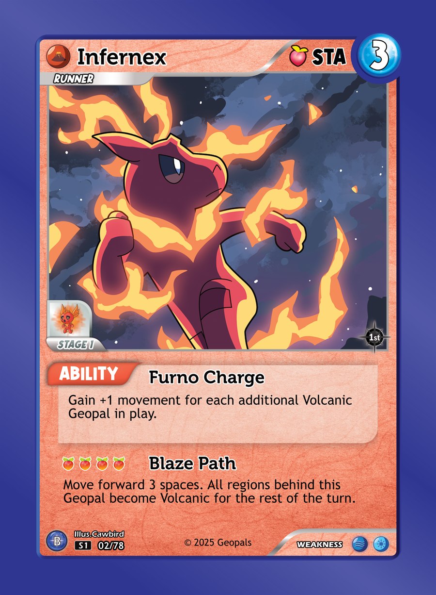 Infernex, a Stage 1 Geopal waiting to awaken
