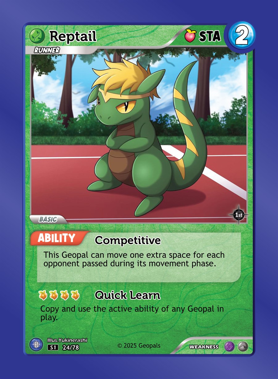 Reptail, in play