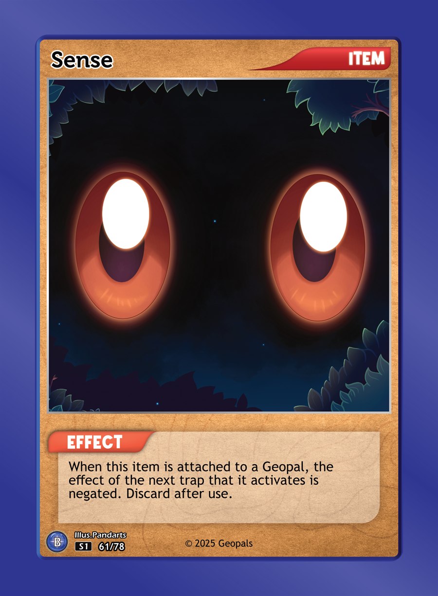 Sense, an Item card