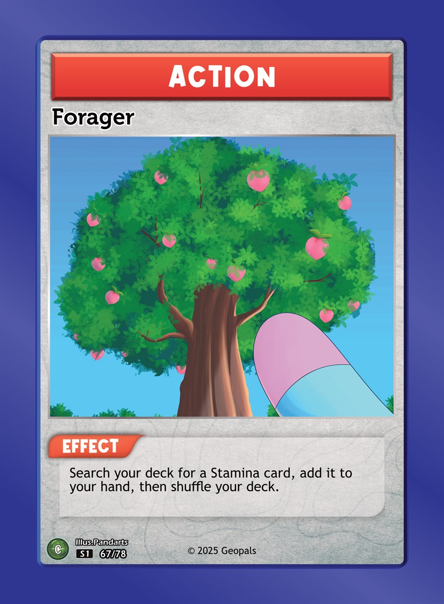 Forager, an Action card